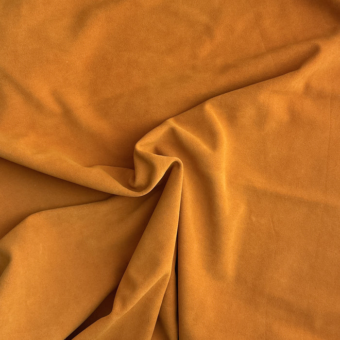Italian Suede Hide - Tangerine Orange