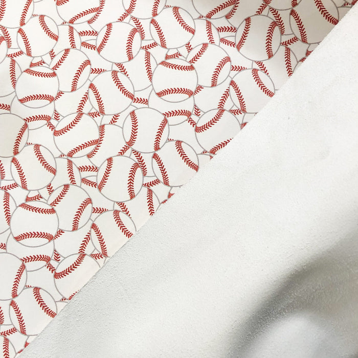 Baseball Pattern - Printed Leather