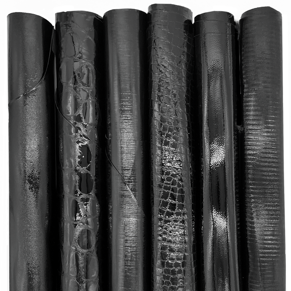 Black Assorted Embossed Sides