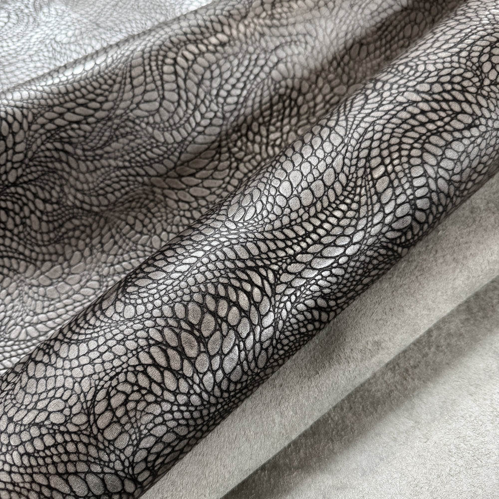 Fashion Embossed Leather - Pewter