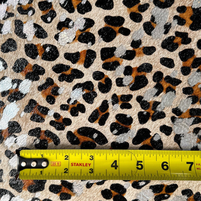 Iridescent Acid Wash Leopard Hair-On Panels