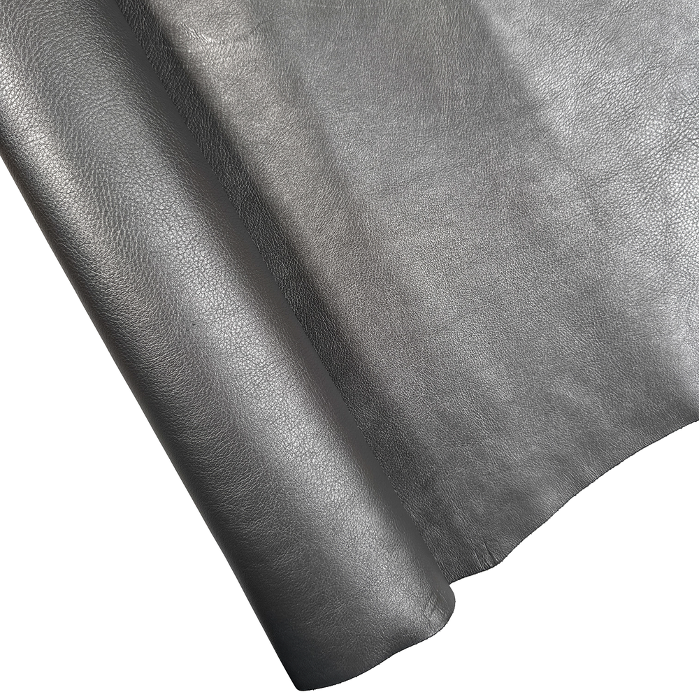 Matte Metallic Pebble Grain - Pewter