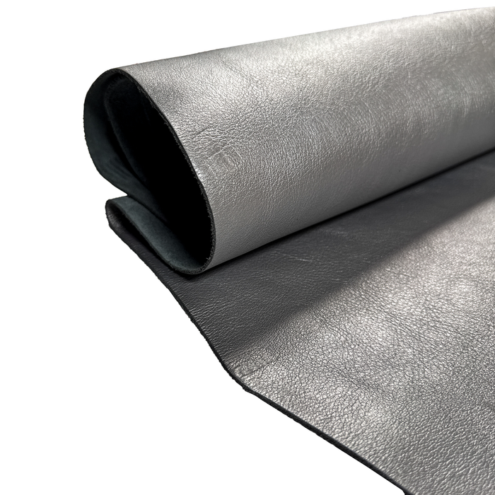 Matte Metallic Pebble Grain - Pewter