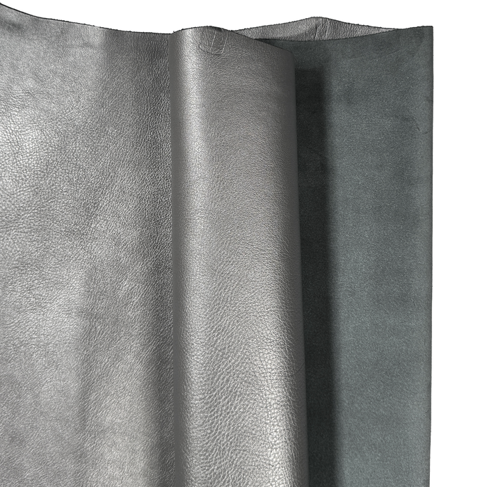 Matte Metallic Pebble Grain - Pewter