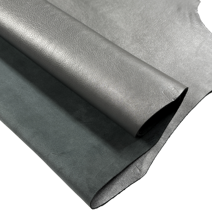 Matte Metallic Pebble Grain - Pewter