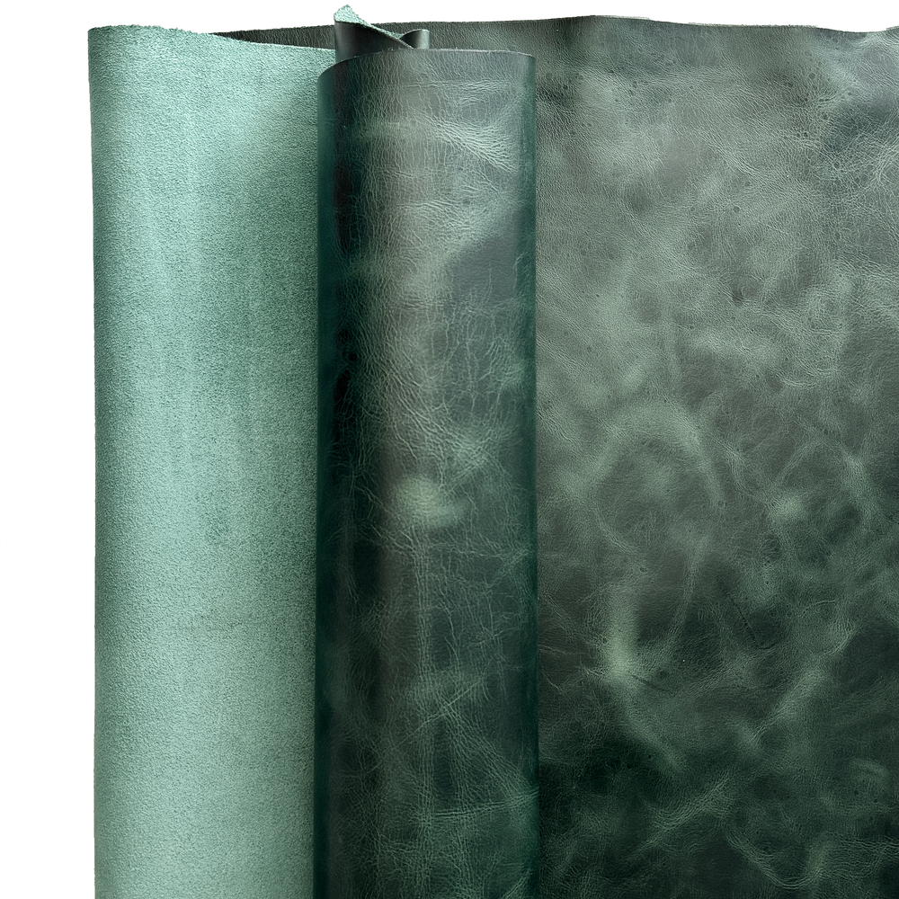 Venice Distressed Hide - Dark Green