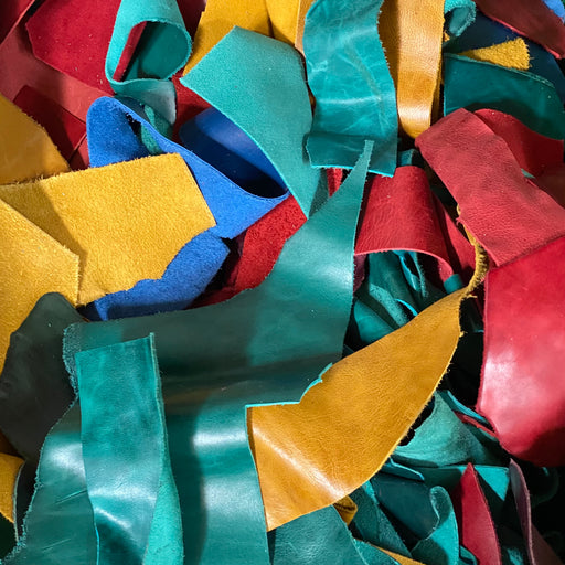 Venice Distressed Leather Scraps 1lb