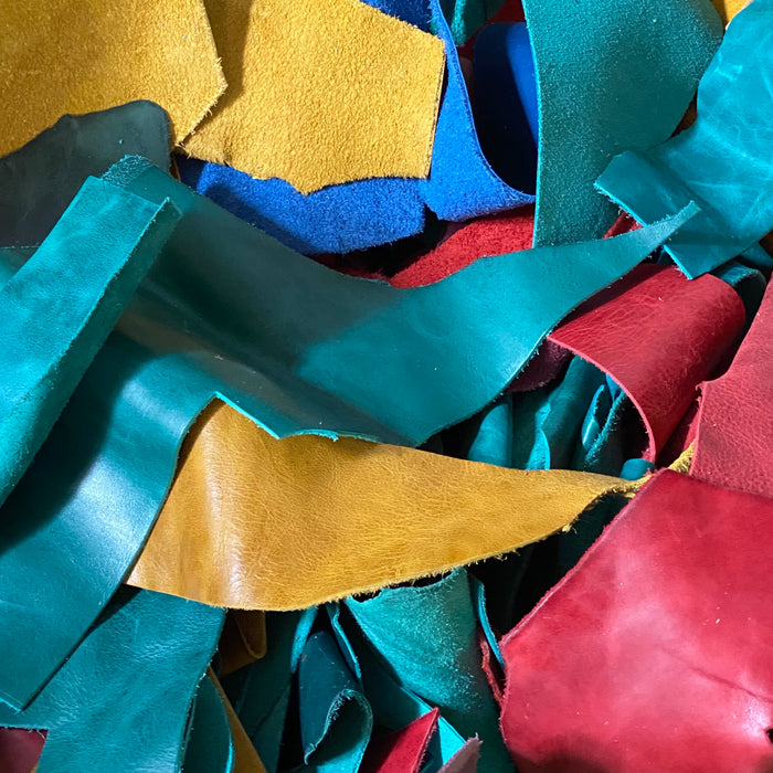 Venice Distressed Leather Scraps 1lb