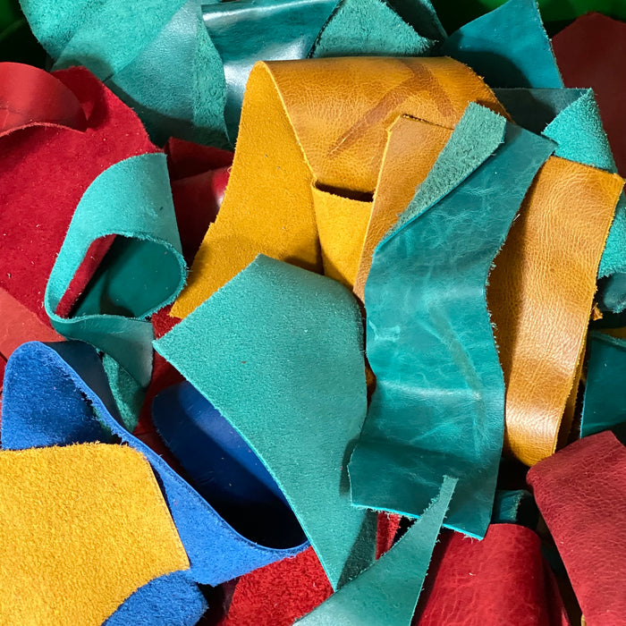 Venice Distressed Leather Scraps 1lb