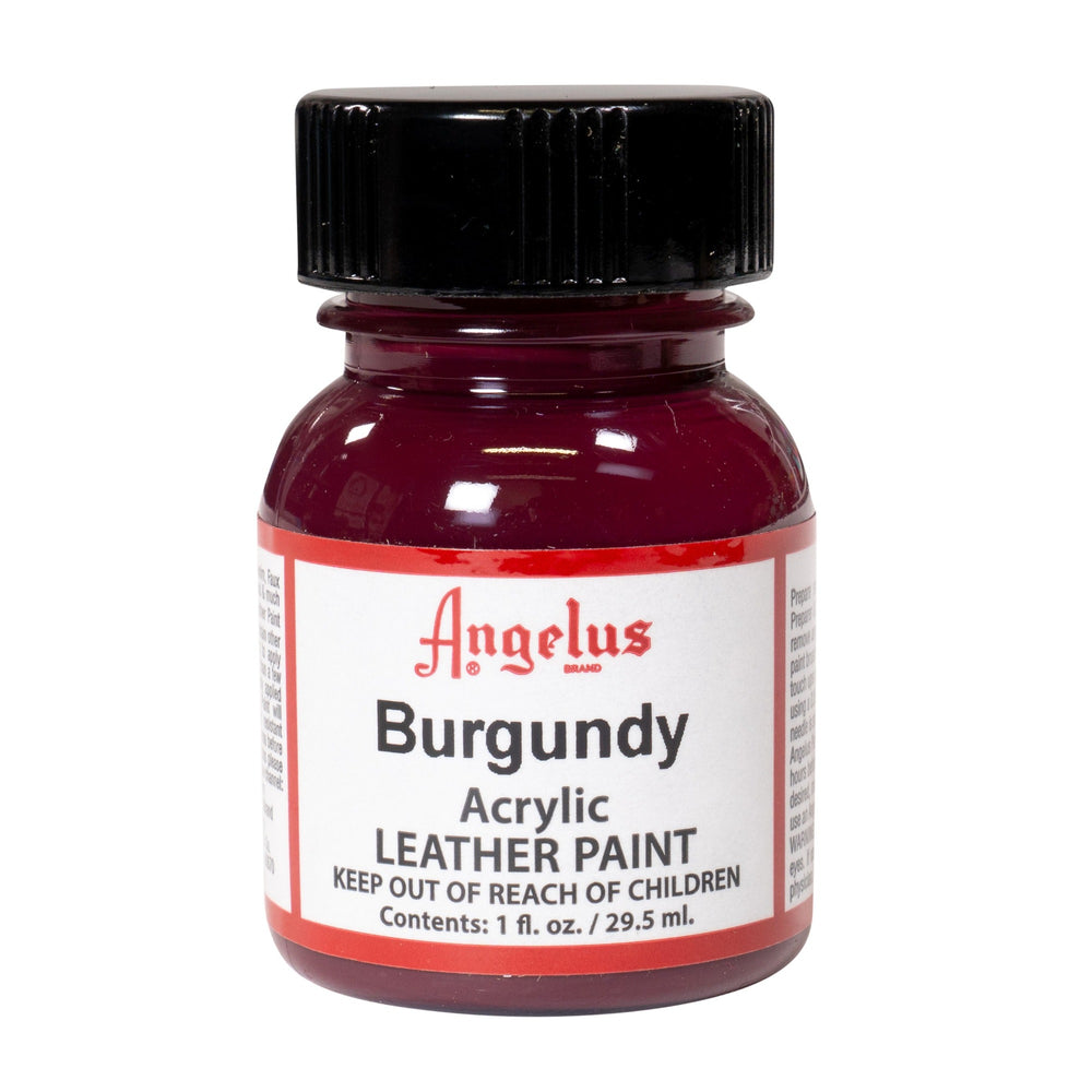 Angelus Burgundy Acrylic Leather Paint