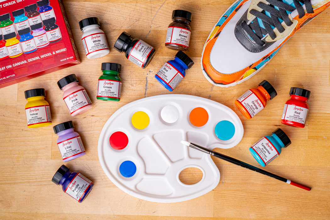 Angelus Acrylic Leather Paint - Best Sellers Kit 12 colors