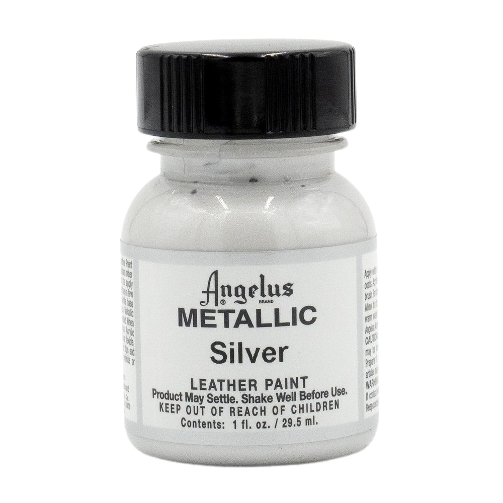 Angelus Silver Acrylic Leather Paint