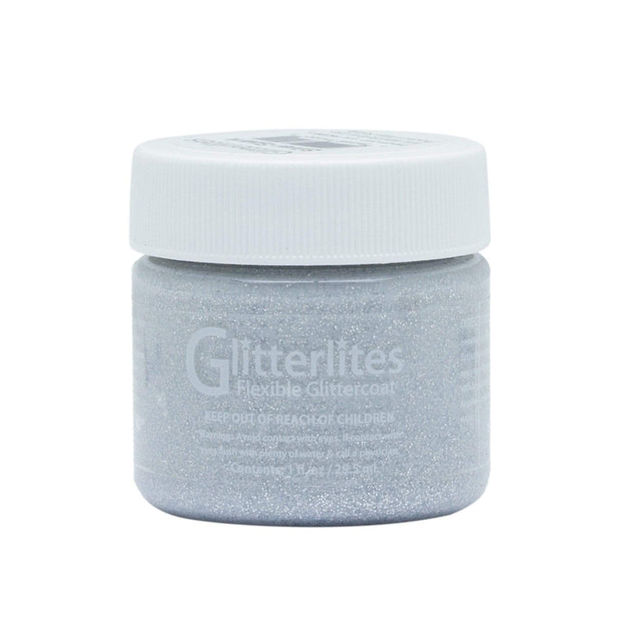 Angelus Glitterlites Paint - Silver Spark