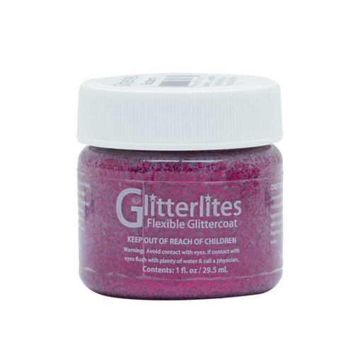 Angelus Glitterlites Paint - Razzberry