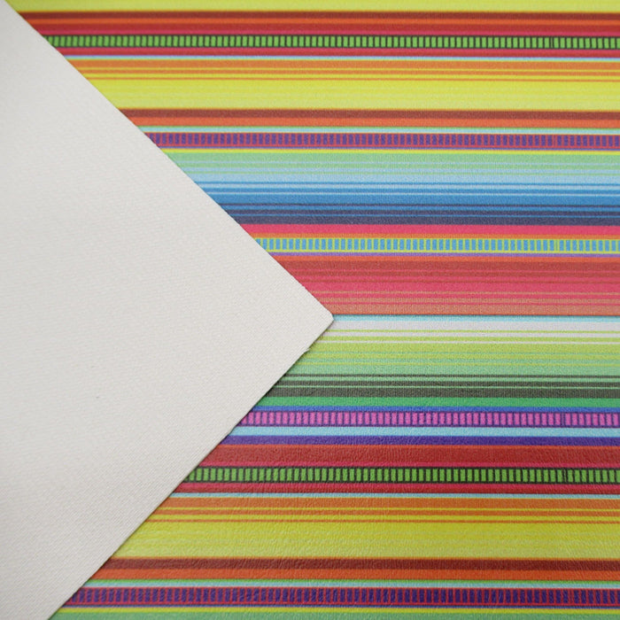 Neon Braided Serape Printed Marine Vinyl Faux Leather