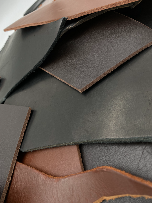 Heavy Weight Veg Tan Leather Scrap - 5lbs