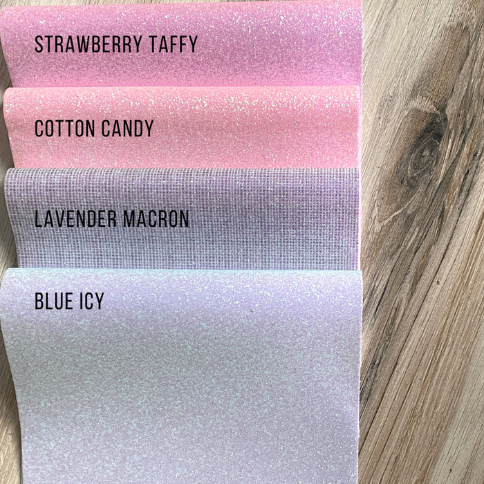 Candy Colored Extra Fine Glitter Fabric Sheets