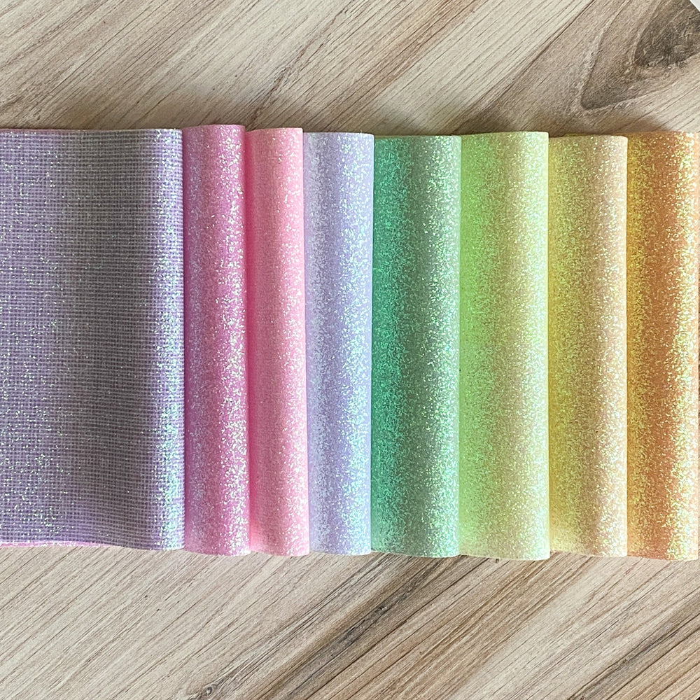 Glitter Faux Leather Sheets