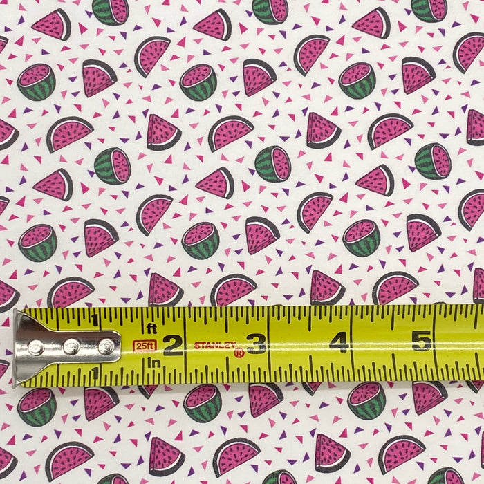 Watermelon Confetti Printed Leather