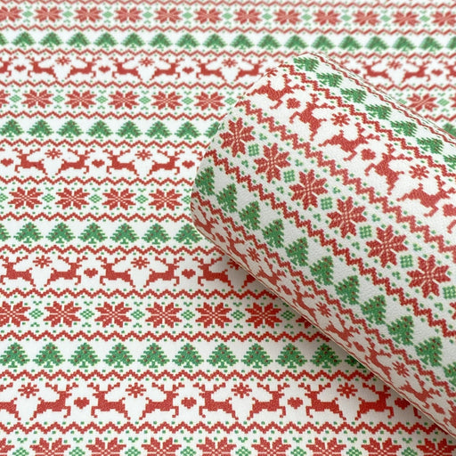 Ugly Sweater Fair Isle - Printed Leather
