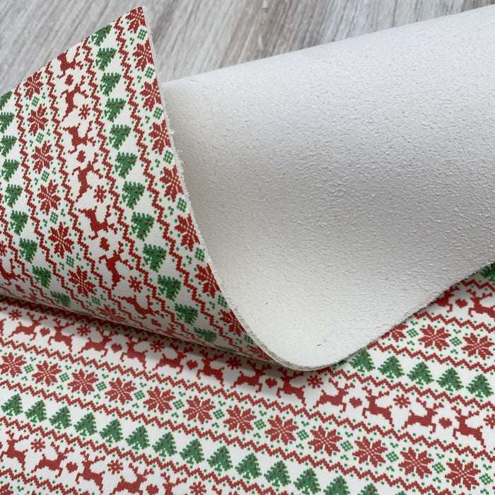 Ugly Sweater Fair Isle - Printed Leather