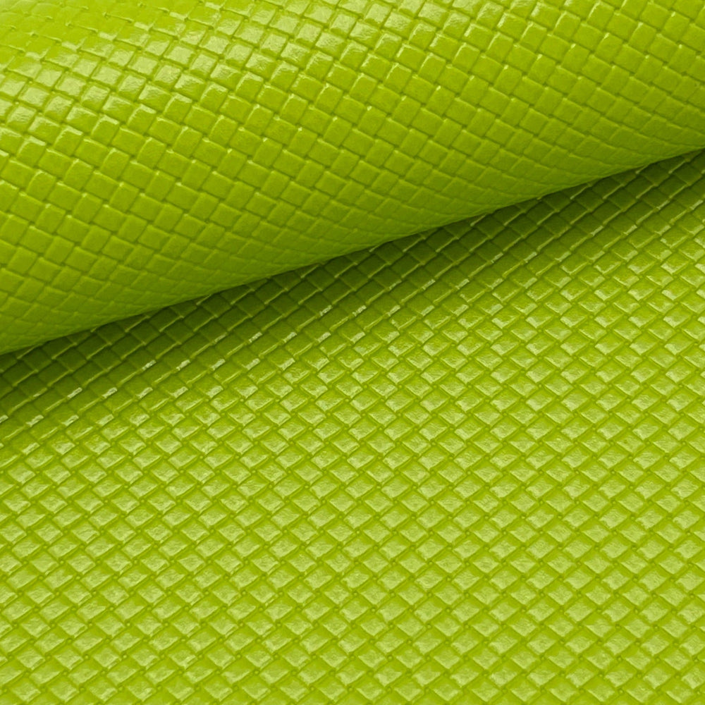Frog Green Embossed Faux Leather