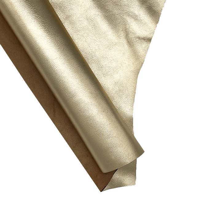 Metallic Gold Cowhide Side 2.5oz-3oz