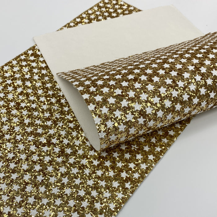 Glitter fabric sheet faux leather