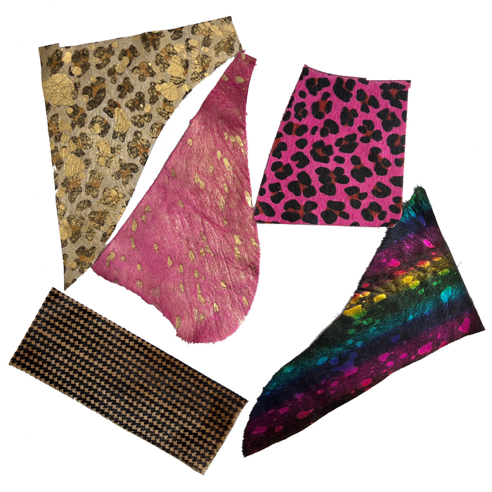 Hair On Cowhide Scraps