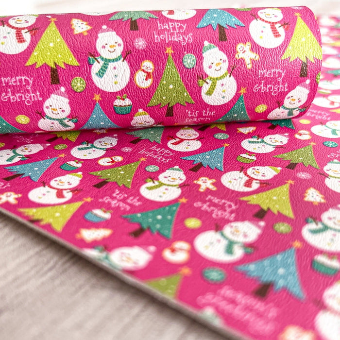Bright Up close Christmas Printed Marine Vinyl