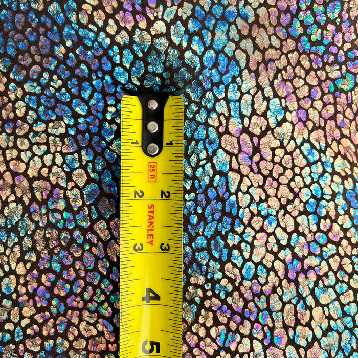 Iridescent Leopard On Brown Suede