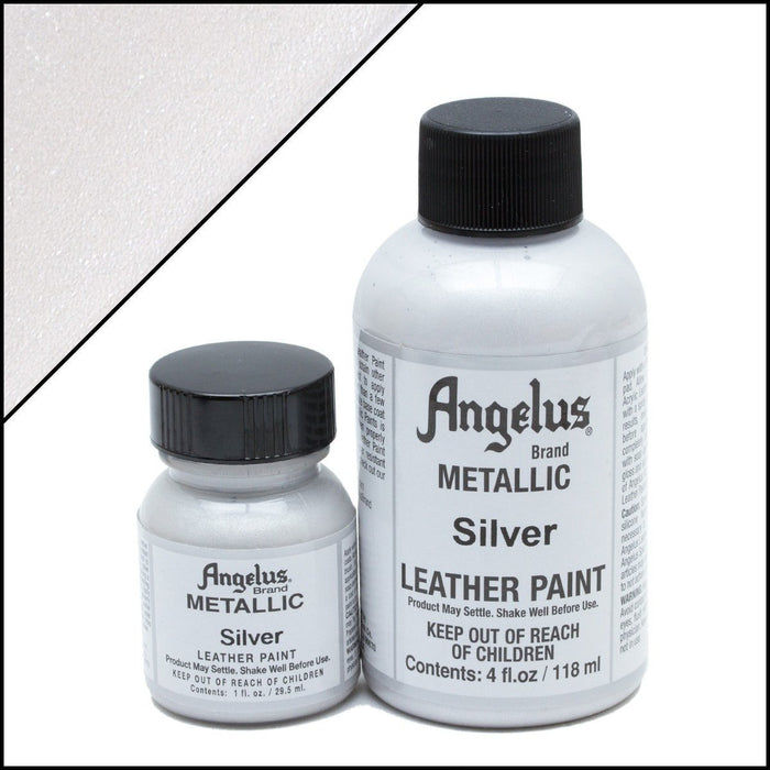 Angelus Silver Acrylic Leather Paint