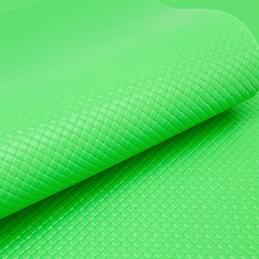 Embossed Faux Leather Sheet - Neon Green