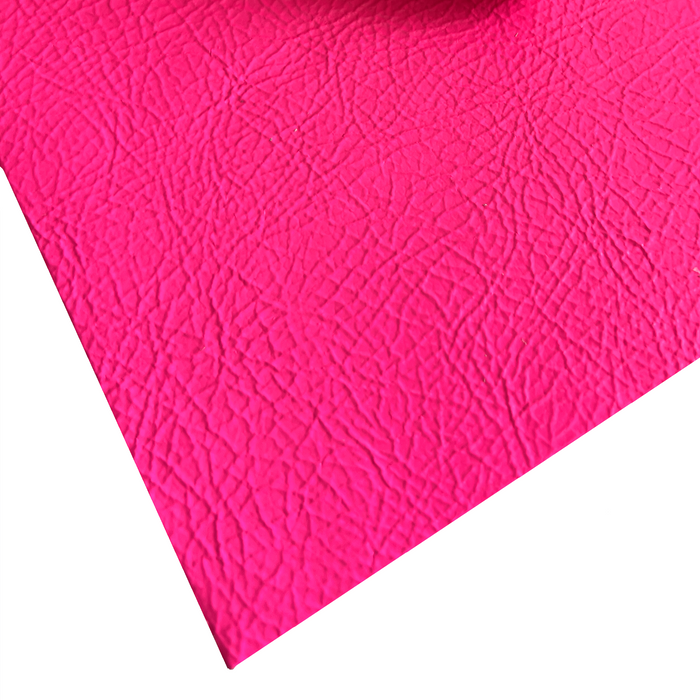 Neon Pink Cowhide Leather Panel