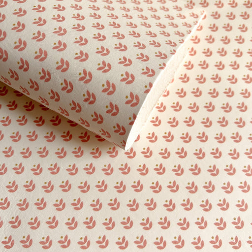 Petite Pink Flower Printed Leather