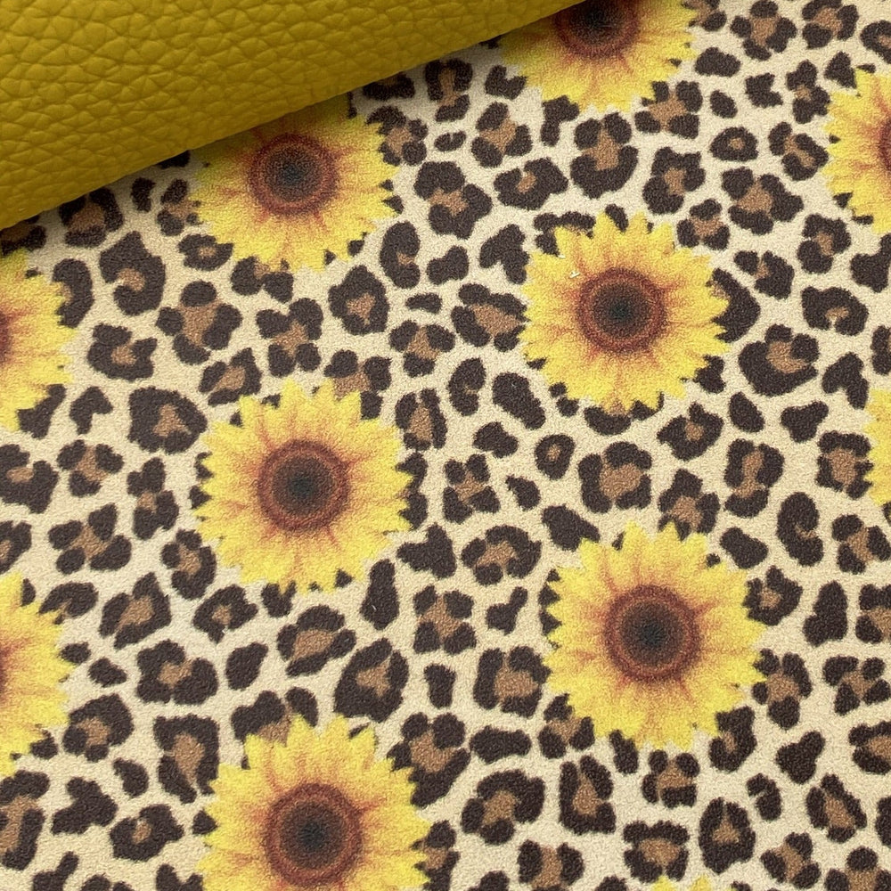 Sunflower Printed Leather