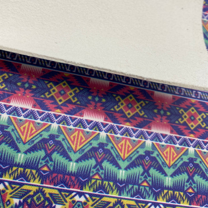 Thunderbird Aztec Printed Cowhide Leather