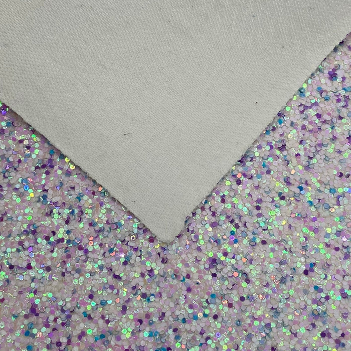 Abalone Purple Iridescent Glitter Faux Leather Sheet