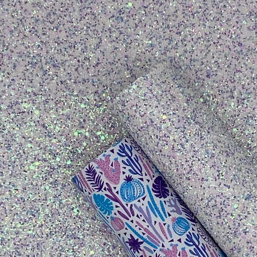 Abalone Purple Iridescent Glitter Faux Leather Sheet