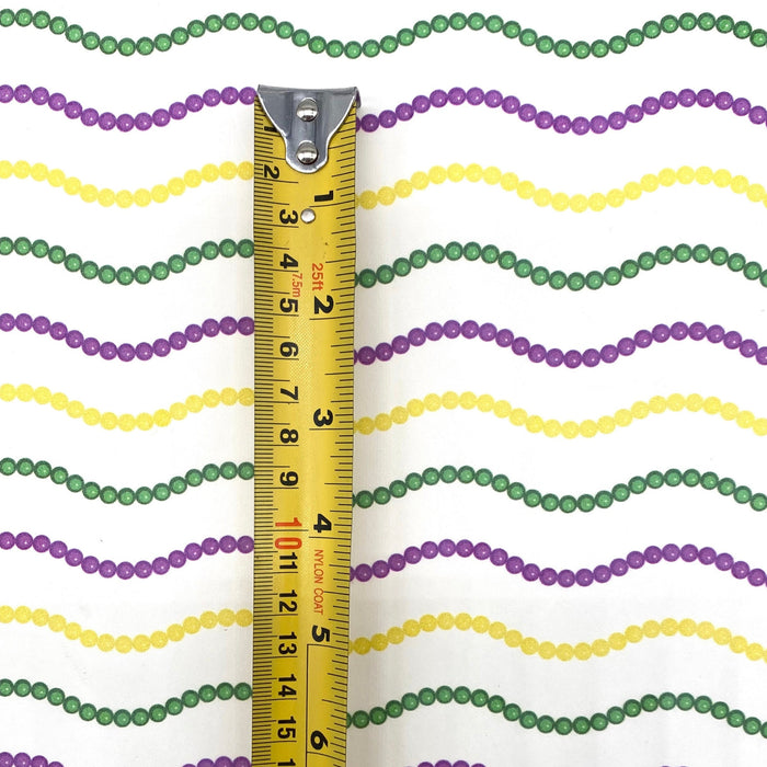Mardi Gras Printed Marine Vinyl Faux Leather