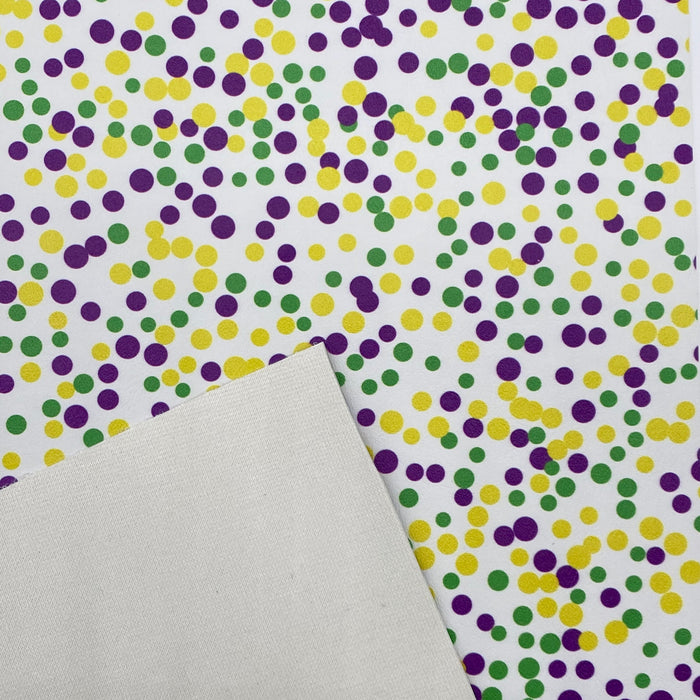Mardi Gras Printed Marine Vinyl Faux Leather