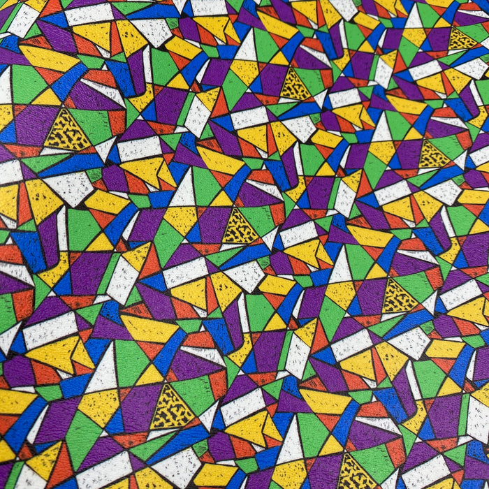Stained Glass Marine Vinyl Faux Leather