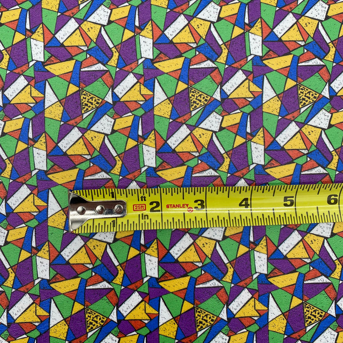Stained Glass Marine Vinyl Faux Leather