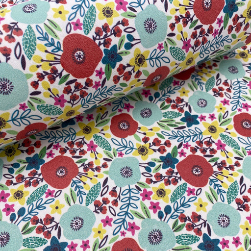 Abstract Meadows Printed Leather