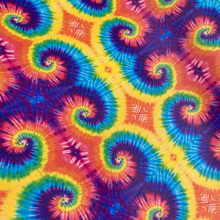Tie Dye Printed Marine Vinyl Faux Leather