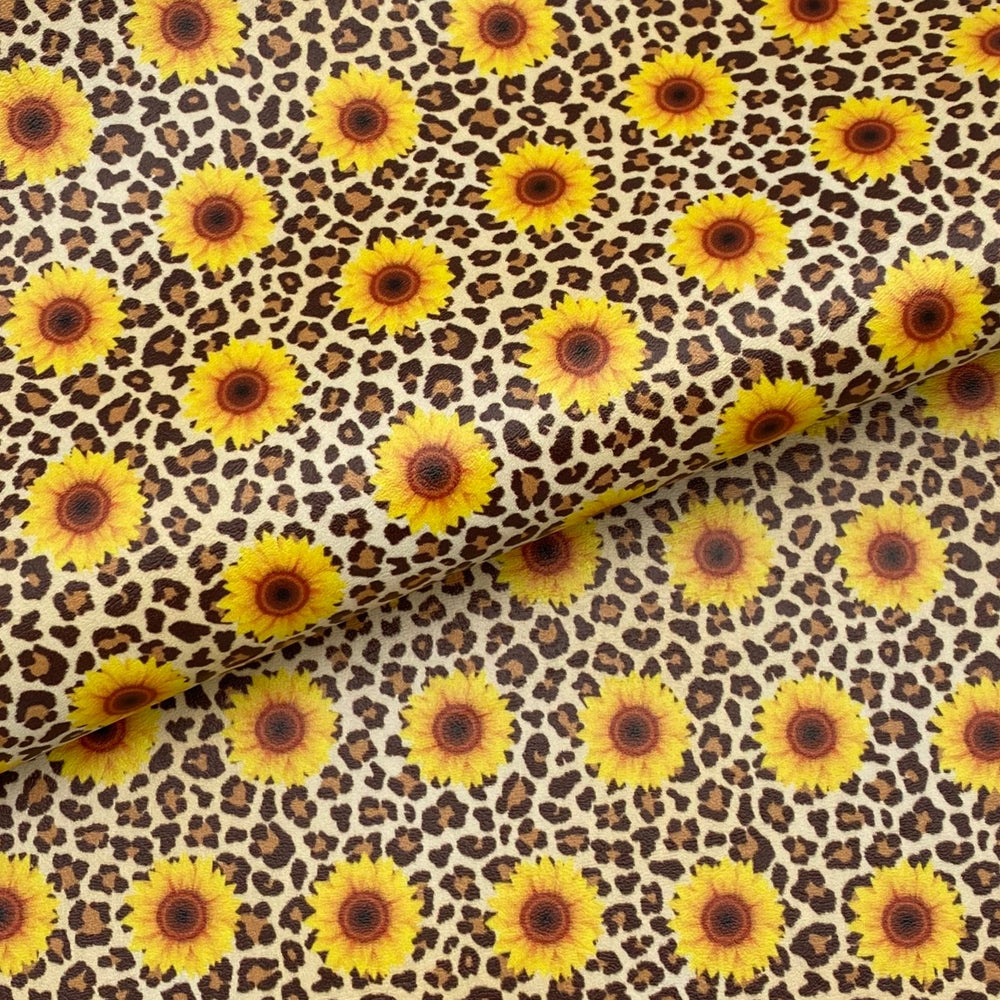 Sunflower Leopard Faux Leather