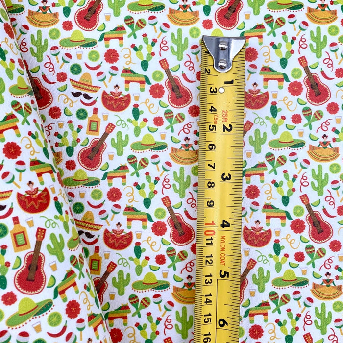 Cinco de Mayo Printed Marine Vinyl Faux Leather
