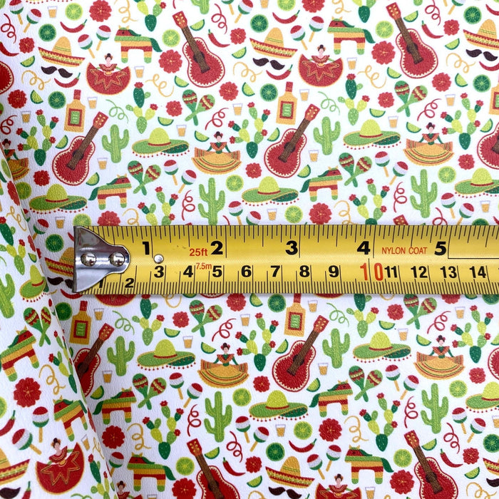 Cinco de Mayo Printed Marine Vinyl Faux Leather