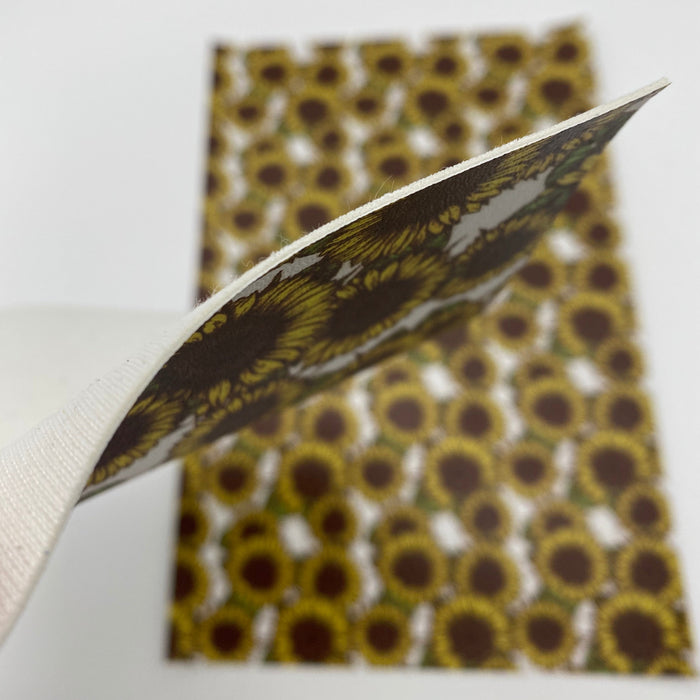 Sunflower Printed Marine Vinyl Faux Leather