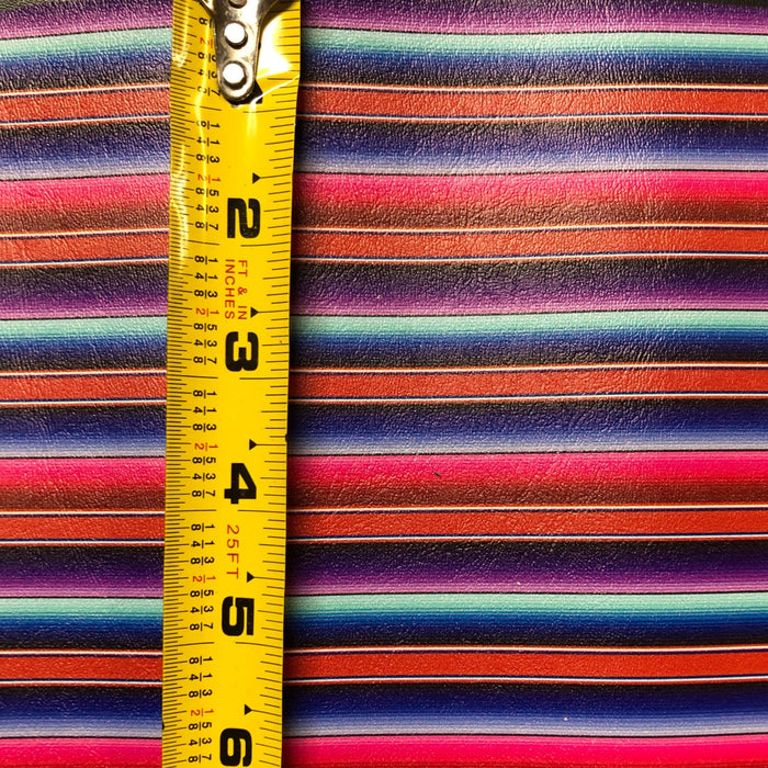 Purple and Hot Pink Serape Marine Vinyl Faux Leather